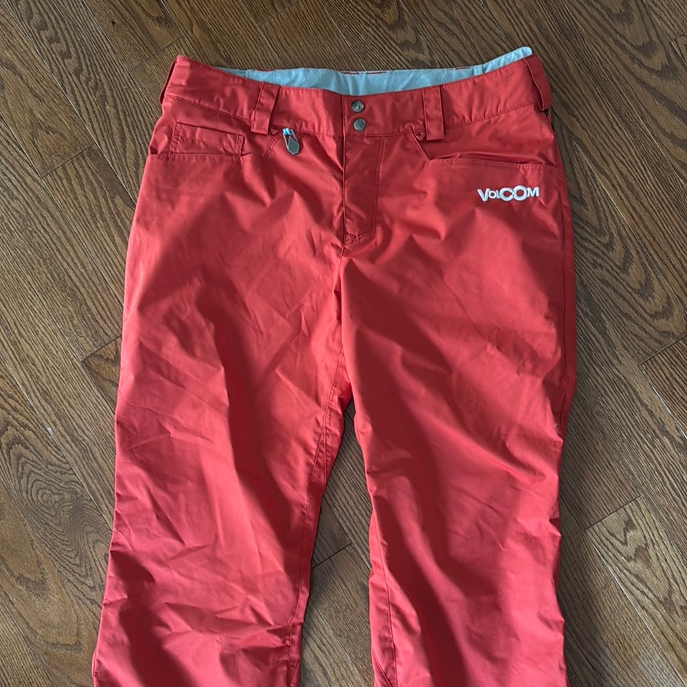 Vintage Volcom Red snow/ski pants
